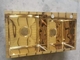 Ayna Altın Mat Siyah Mutfak Lavabo Çift Kase Damla 3.5mm