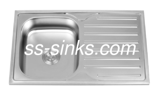 OEM Boyutu Topmount Mutfak Lavabo Çanakkabı ile Tek Kuyu Minimum Kabine Boyutu 33 Inç
