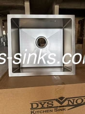 Siyah/Altın/Gümüş/Pembe Altın El yapımı Mutfak Lavabo Eşit Havza Derinliği 220mm