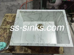 El yapımı üretim modu modern tasarım stili ile mutfak lavabo üst montu