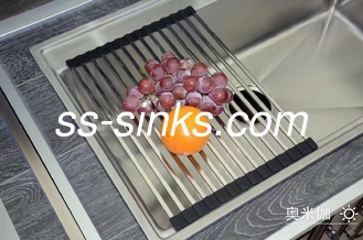 DIY özelleştirilmiş paslanmaz çelik tek kase el yapımı lavabo aksesuarlar ile