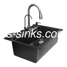Çöplükler ve tek kabuklu lavabo dahil önlük Paslanmaz çelik modern mutfak için mutfak lavabo