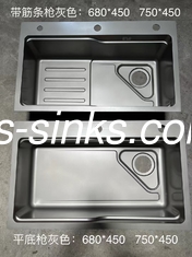 1 Bowl Topmount Mutfak Lavabosu 18/10 Krom / Nikel Paslanmaz Çelik Dikdörtgen Tasarımı