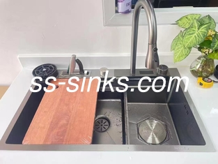 18/10 Nikel Çelik Malzeme ve İdreme Sistemi Çözümü ile Paslanmaz Çelik Tek Kuyu Lavabo
