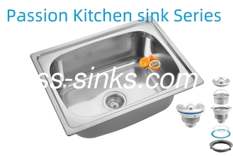 Paslanmaz Çelik Tek Kuyu Lavabo Modern Evler İçin Son Mutfak Temel