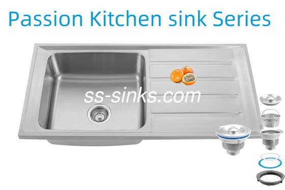 Çağdaş Mutfaklar İçin Modern Arka Çözemeler Yerleştirme Mutfak Lavabosu Çözemelerle