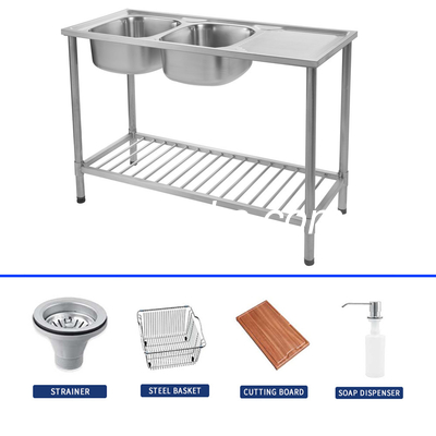 Gümüş Önlük Paslanmaz Çelik Mutfak Lavabo Mutfağınıza İdeal Ek