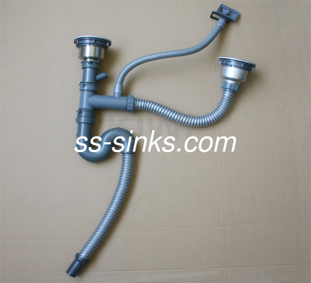 Saten Finish Önlük Paslanmaz Çelik Mutfak Lavabo Sabun Tescil Aksesuarları ile
