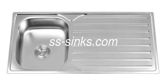 OEM Boyutu Topmount Mutfak Lavabo Çanakkabı ile Tek Kuyu Minimum Kabine Boyutu 33 Inç
