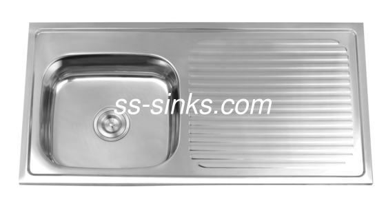 OEM Boyutu Topmount Mutfak Lavabo Çanakkabı ile Tek Kuyu Minimum Kabine Boyutu 33 Inç