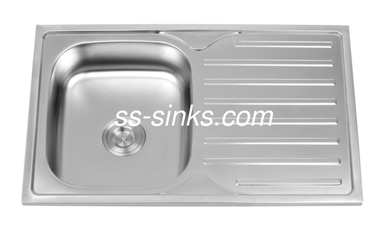 OEM Boyutu Topmount Mutfak Lavabo Çanakkabı ile Tek Kuyu Minimum Kabine Boyutu 33 Inç