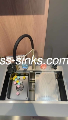 Paslanmaz çelik 304 bar tek kase Modern Top Mount Mutfak Lavabo