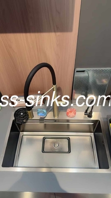 Paslanmaz çelik 304 bar tek kase Modern Top Mount Mutfak Lavabo