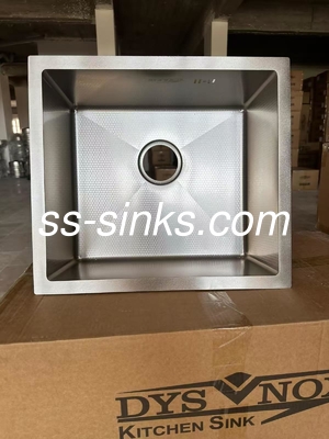 Siyah/Altın/Gümüş/Pembe Altın El yapımı Mutfak Lavabo Eşit Havza Derinliği 220mm