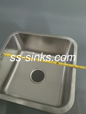 Önlük paslanmaz çelik mutfak tek kase lavabo kare şekli ve korozyona dayanıklı drenaj