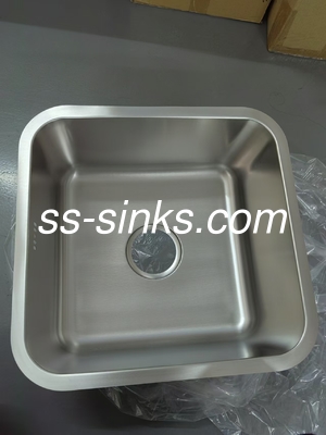 Önlük paslanmaz çelik mutfak tek kase lavabo kare şekli ve korozyona dayanıklı drenaj