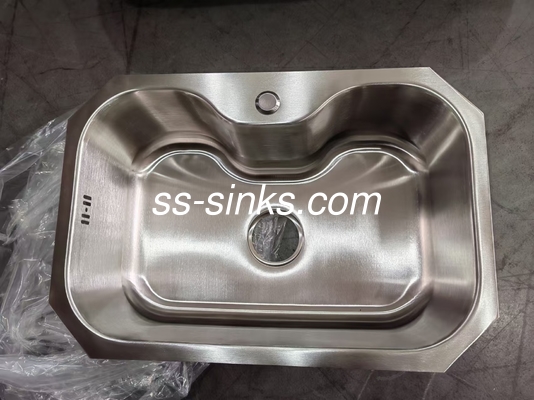 SUS304 Çatı mutfak sınıfı paslanmaz çelik korozyona dayanıklı drenerli tek kase lavabo