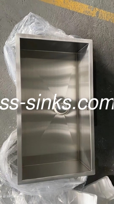 DIY özelleştirilmiş paslanmaz çelik tek kase el yapımı lavabo aksesuarlar ile