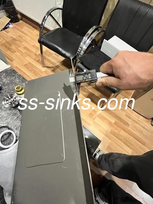 780*430mm vb. Modern İnşaat Dikdörtgen Mutfak Lavabo Paslanmaz