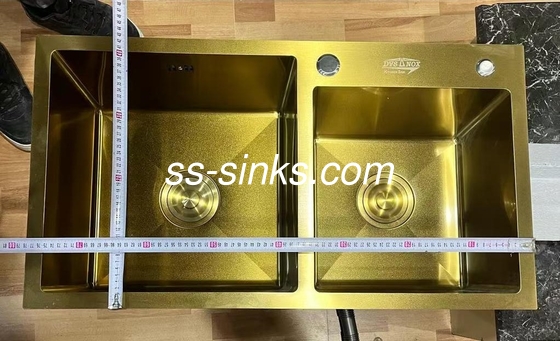 780*430mm vb. Modern İnşaat Dikdörtgen Mutfak Lavabo Paslanmaz