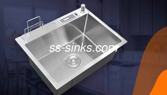 Topmount Kurulum Paslanmaz Çelik Tek Kasa Lavabo Kare Mutfak Yenilenmesi için