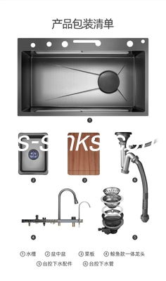 Tek kase el yapımı mutfak lavabo alt montaj 18 kalibreli