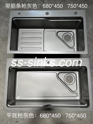 1 Bowl Topmount Mutfak Lavabosu 18/10 Krom / Nikel Paslanmaz Çelik Dikdörtgen Tasarımı