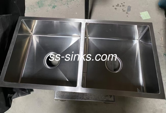 9 Inch Bowl Depth Çifte lavabo mutfak lavabosu musluk içermiyor