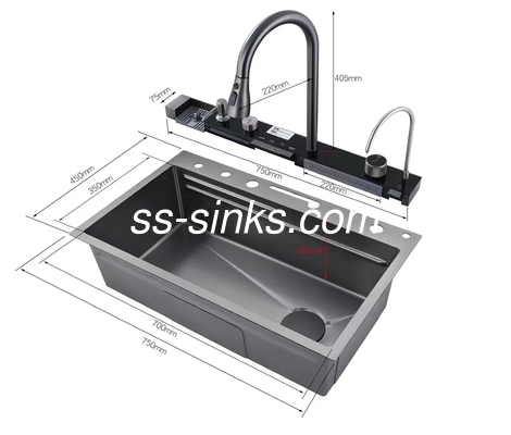 Topmount Mutfak Lavabo 36 Inch Kabine 21cm Bowl Derinliği 3 Musluk Delikleri ve Daha Fazla Top Seçimi
