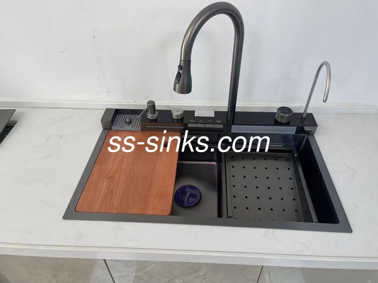 1 Bowl Top Mount Lavabo 33 * 22 Inch Boyutunda Mutfak Organizasyonu için