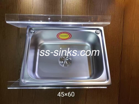 Topmount Mutfak Lavabosu 30 X 17 inç Çöpeçeli Tek Bowl Çöpeçeli Mutfak Lavabosu için Bir veya İki Delik