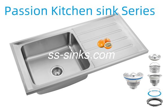 Çağdaş Mutfaklar İçin Modern Arka Çözemeler Yerleştirme Mutfak Lavabosu Çözemelerle