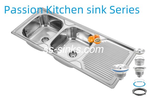 1200 X 500 mm Önlük Paslanmaz Çelik Mutfak Lavabosu 0.6mm/0.8mm/1.0mm Kalınlığı ve Ürün Boyutu