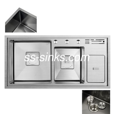 El yapımı mutfak lavabı ve drenaj levhası En iyi banyo zemini drenaj süpürgesi çözümü