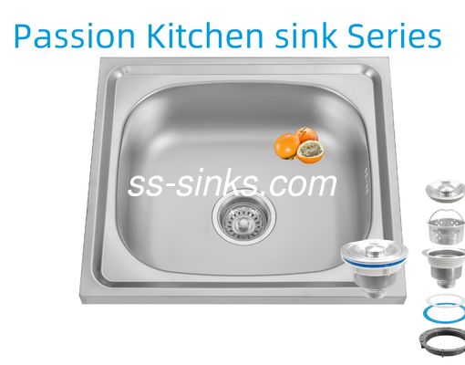 Modern Tasarım Tarzı Topmount Mutfak Lavabosu 3,5 Inç Çöpe Açılışı ve Dikdörtgen Kasa Biçimi