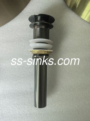 OEM Renk 3mm Paslanmaz Çelik 304 Yuvarlak Banyo Lavabosu Musluklu