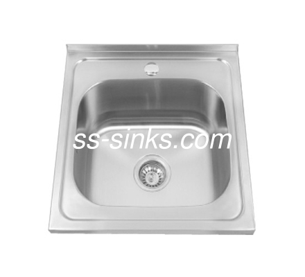 Emboss Finish Paslanmaz Çelik Tuvalet için Tek Kuyu Lavabo