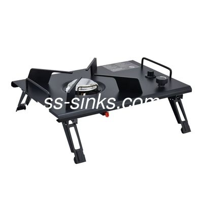 Taşınabilir Kömür BBQ Grill 2 Yan Raflar ve Özel Dış BBQ Ekipmanı OEM ODM