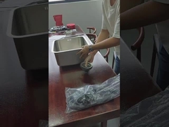 41*41cm kare paslanmaz çelik tek kase lavabo alt montajı