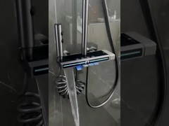 OEM Siyah Fırçalı Nikel Paslanmaz Çelik Duş Seti Duvar Montajlı