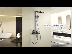 Otel Banyo Paslanmaz Yağmur Duş Seti Siyah Ayna Poliş